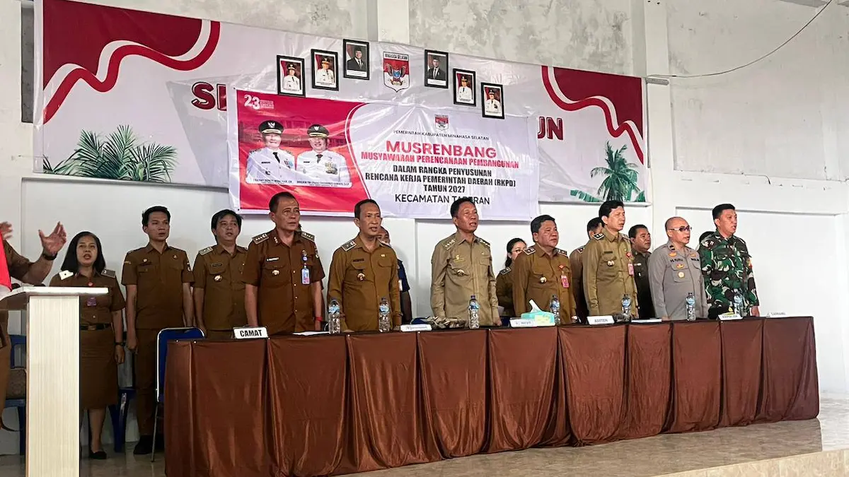 Bupati Franky Donny Wongkar membuka Musrenbang Kecamatan Tareran fokus pemerataan pembangunan ekonomi mediasulut.id