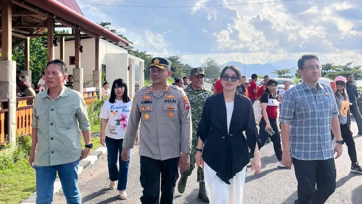 Bupati Franky Wongkar bersama Forkopimda meninjau kawasan Pantai Boulevard Amurang mediasulut.id
