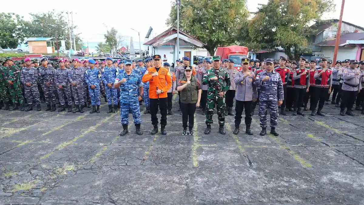 Bupati Sitaro bersama Forkopimda saat menutup status tanggap darurat bencana hidrometeorologi Sulutviral.info