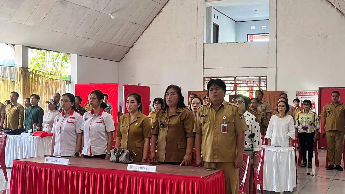 Peserta Musrenbang Kecamatan Tumpaan mengikuti pembukaan perencanaan pembangunan ekonomi Minahasa Selatan mediasulut.id