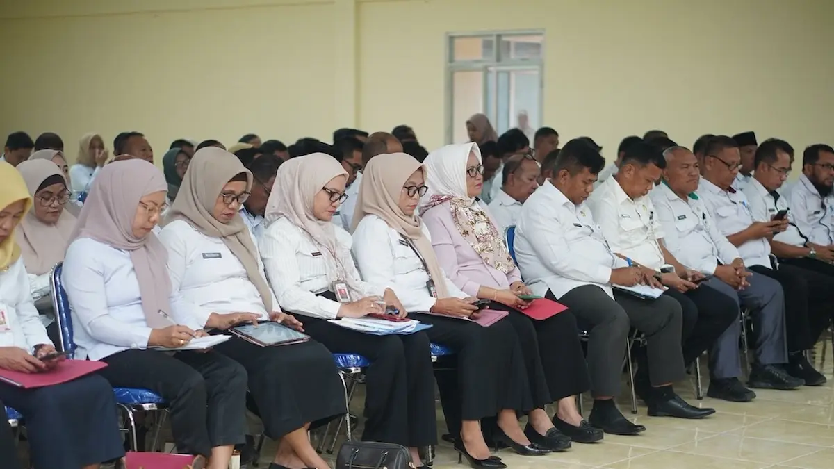 Suasana rapat evaluasi kinerja Pemkab Boltara bersama pimpinan OPD