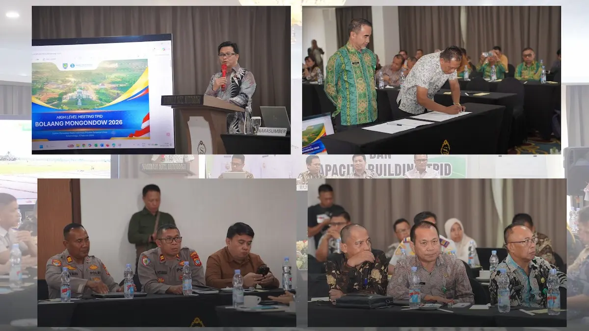 Perwakilan Bank Indonesia memaparkan strategi pengendalian inflasi daerah pada HLM TPID Bolmong 2026 di Kotamobagu mediasulut.id