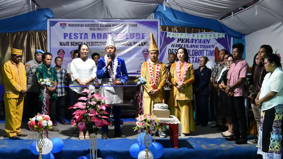 Panggung Pesta Adat Tulude Molobog Timur Boltim 2026 mediasulut.id