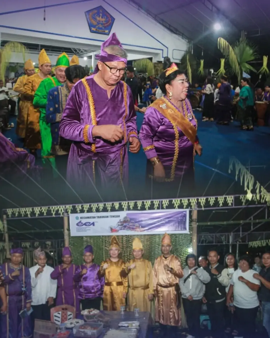 Prosesi adat Tulude yang diikuti tokoh adat dan pejabat daerah dalam rangka HUT ke-601 Kepulauan Sangihe mediasulut.id