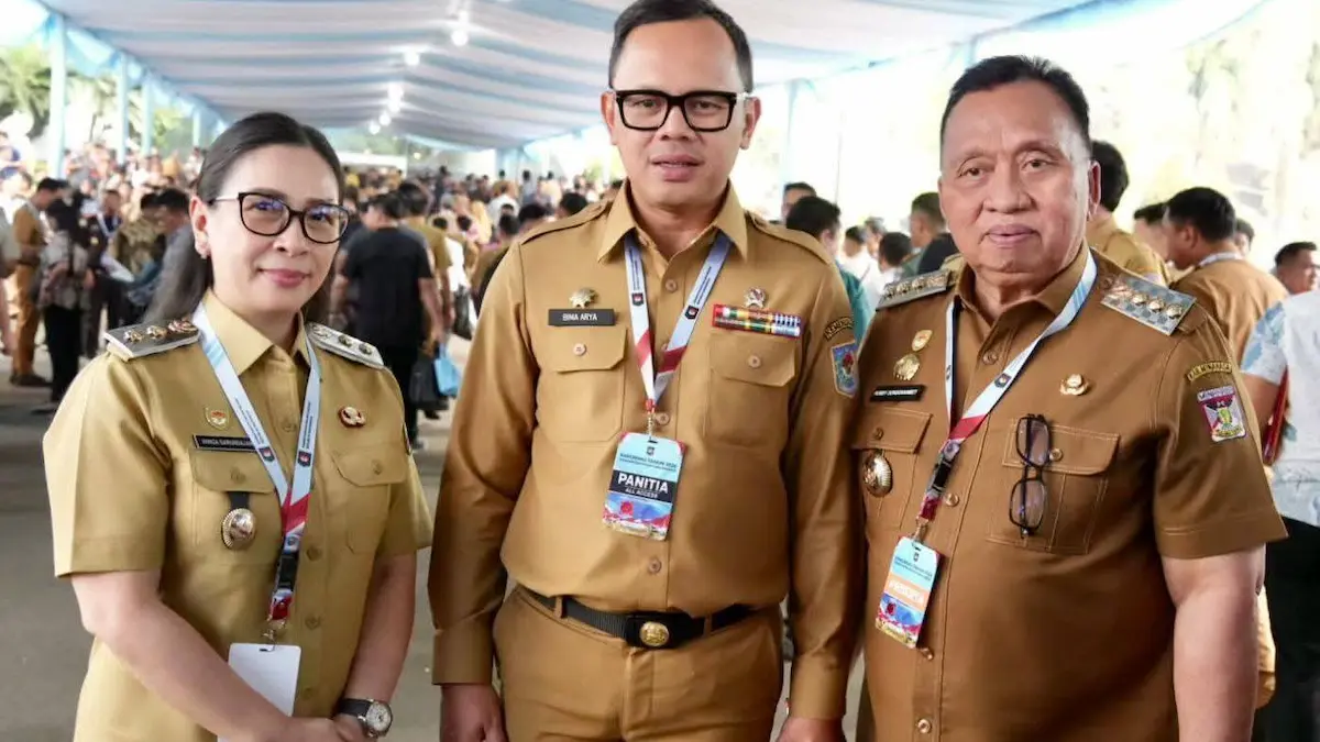 Wakil Bupati Vanda Sarundajang menghadiri kegiatan nasional bersama kepala daerah dalam upaya mendorong investasi menuju visi 2045 mediasulut.id