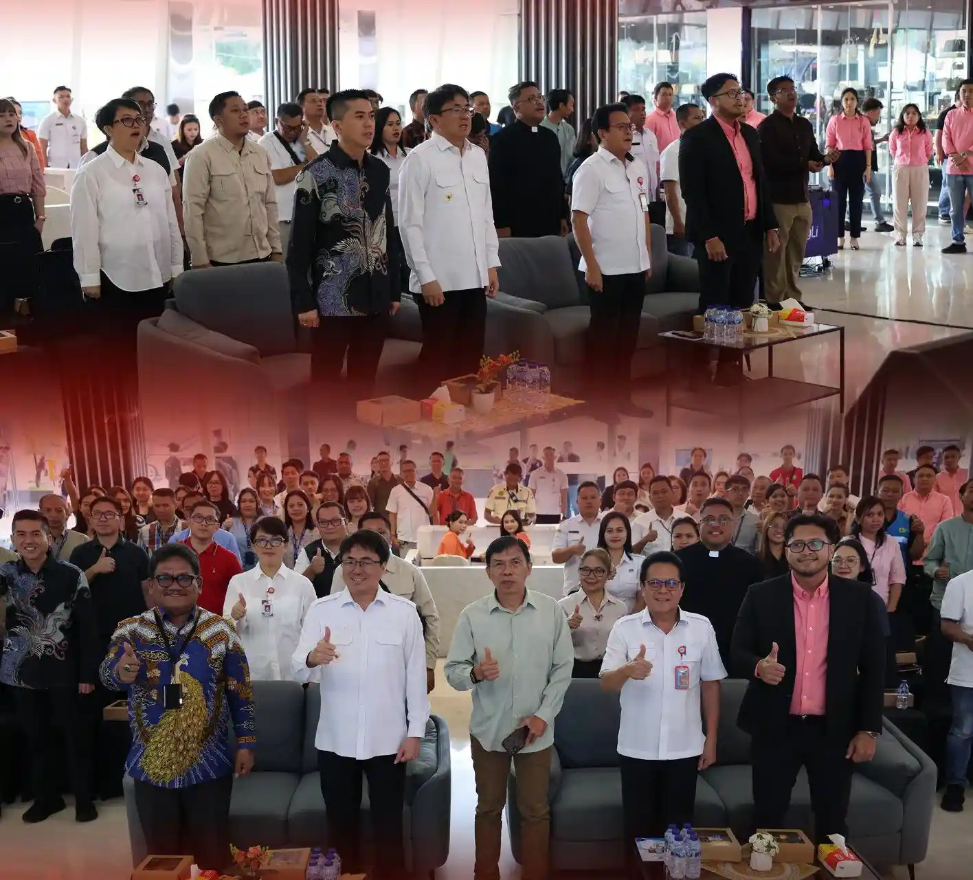 Andrei Angouw bersama pejabat saat peresmian SPKLU Mantos Manado mediasulut.id