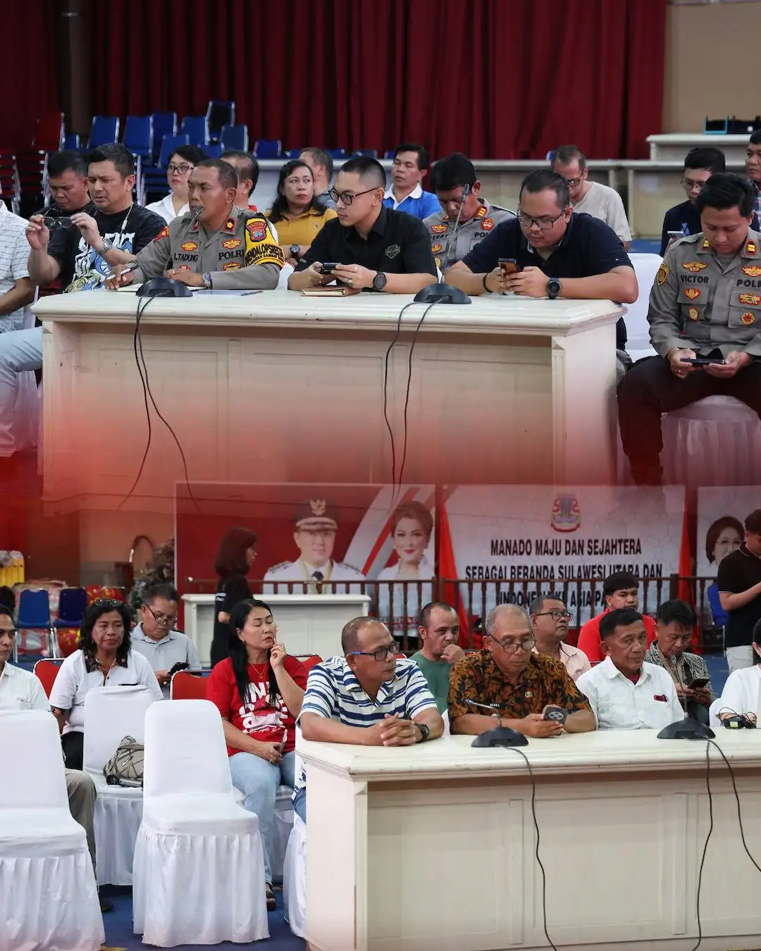 Aparat dan tokoh masyarakat hadiri rapat tawuran Kota Manado mediasulut.id