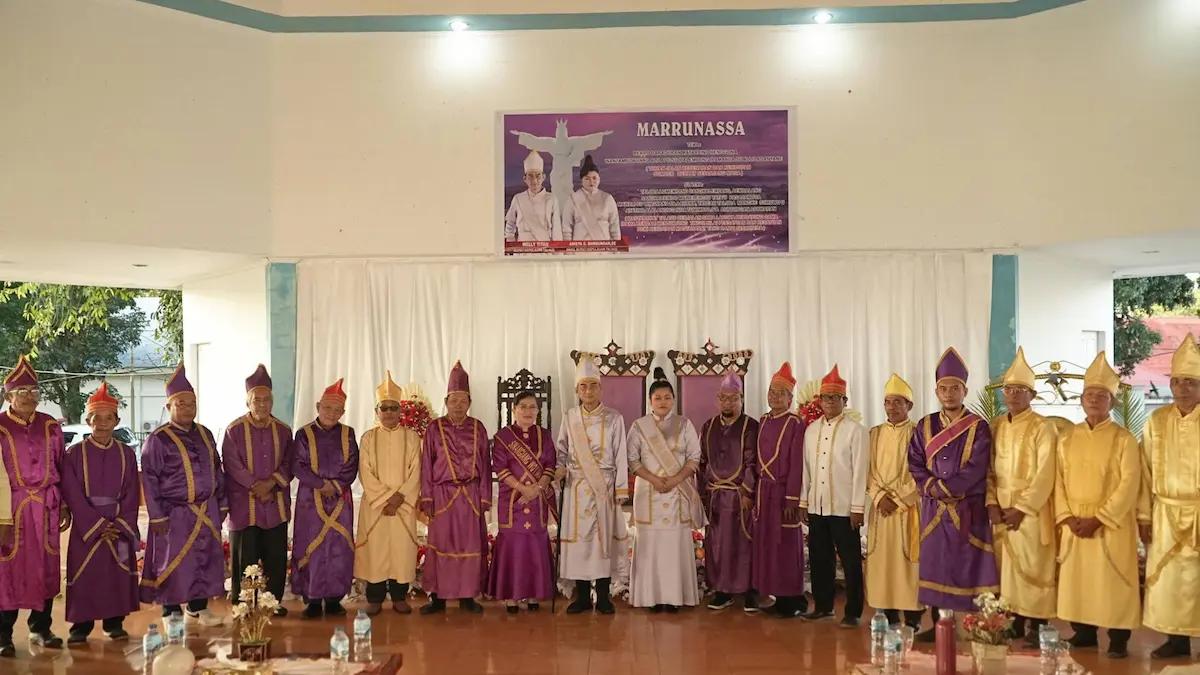 Prosesi adat Marrunassa Manduru’u Tonna 2026 di Pendopo Rudis Talaud mediasulut.id