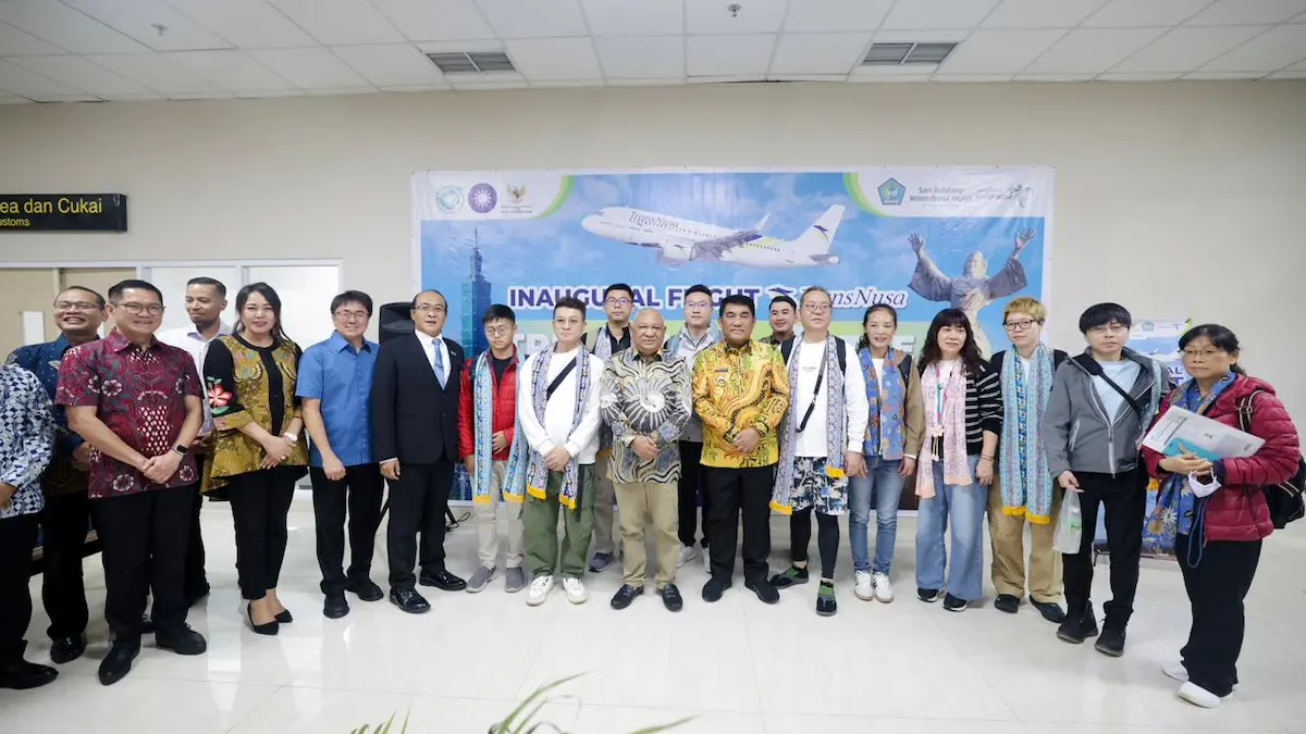 Rombongan wisatawan Taiwan tiba di Bandara Sam Ratulangi Manado mediasulut.id