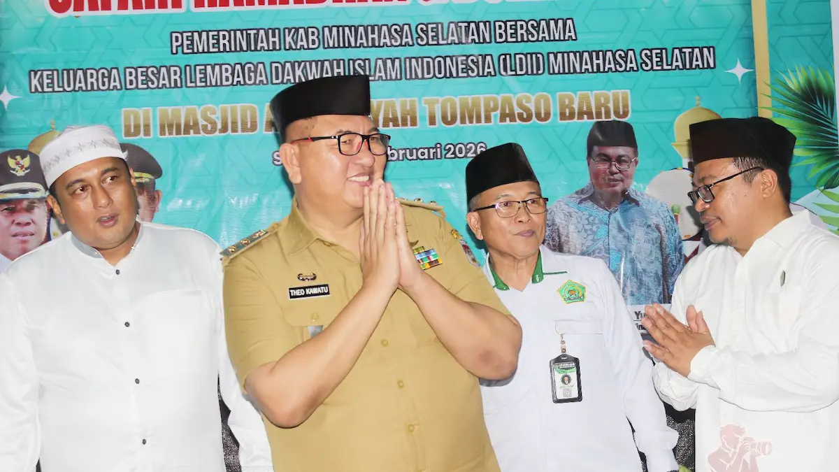 Wabup Minsel berdoa bersama tokoh agama di Tompaso Baru mediasulut.id