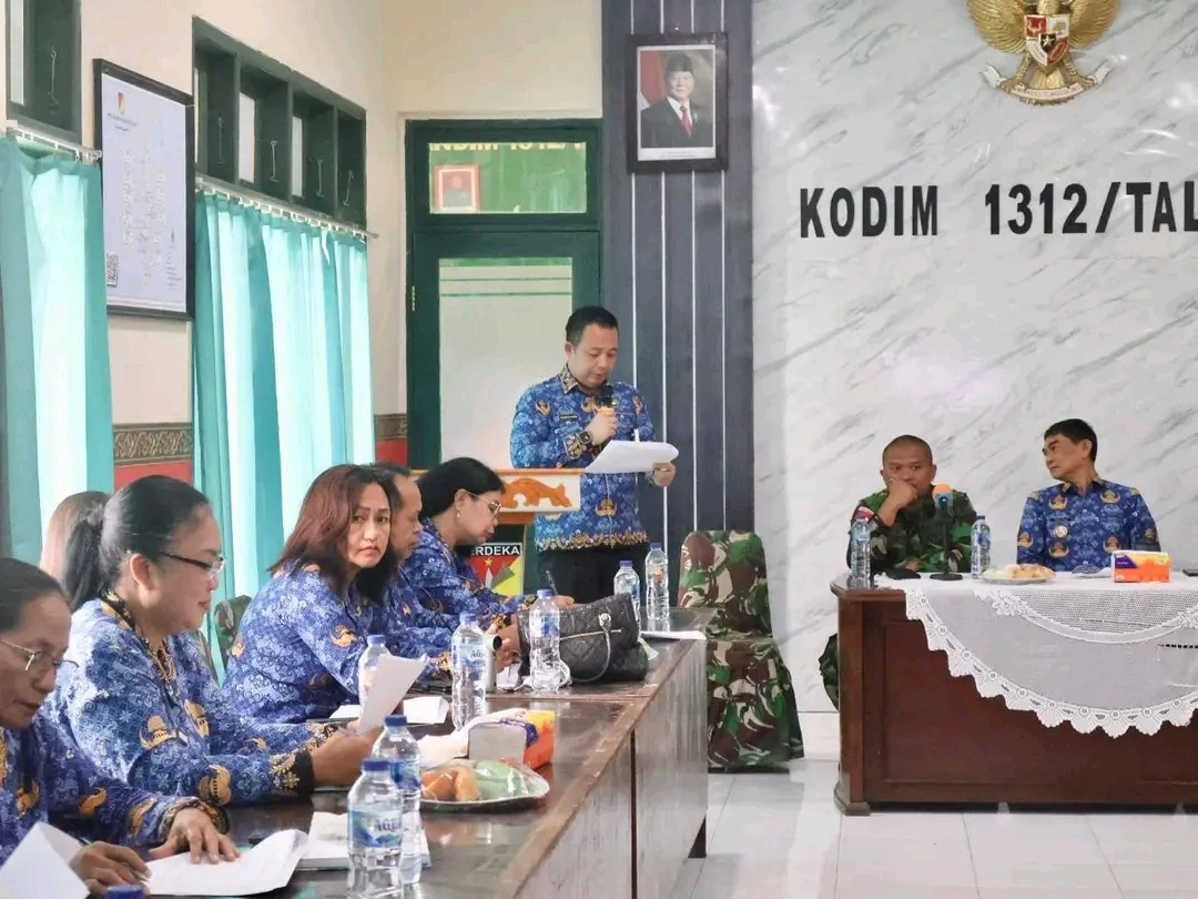Forkopimda Talaud mengikuti rapat koordinasi kunjungan Pangdam XIII Merdeka
