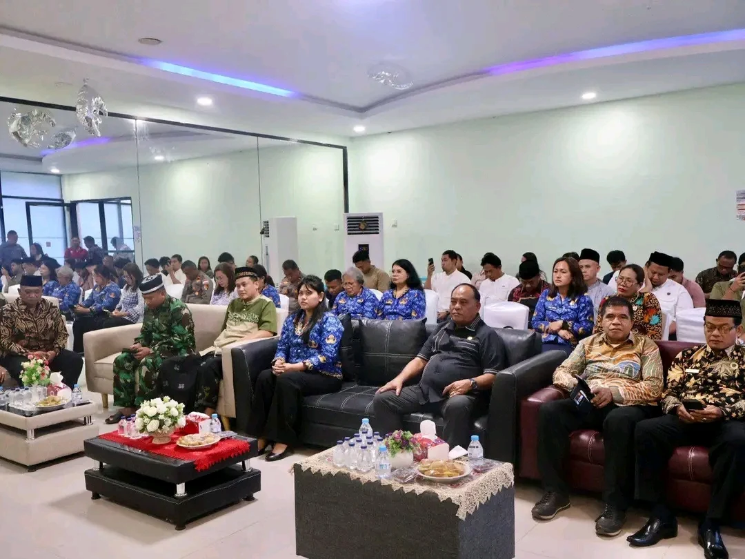 Bupati Welly Titah bersama Forkopimda mengikuti rapat koordinasi Pangdam Talaud