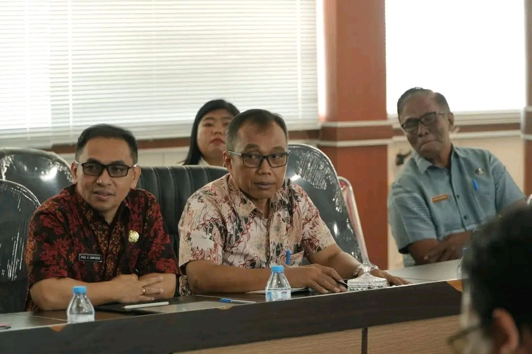 Jajaran Pemkab Talaud mengikuti exit meeting pemeriksaan BPK RI