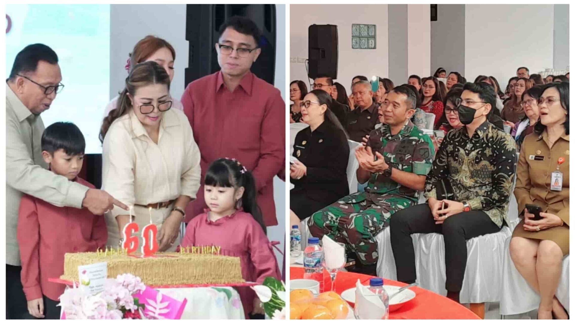 Martina Dondokambey rayakan ulang tahun ke-60 bersama keluarga dan Forkopimda Minahasa di rumah dinas Bupati