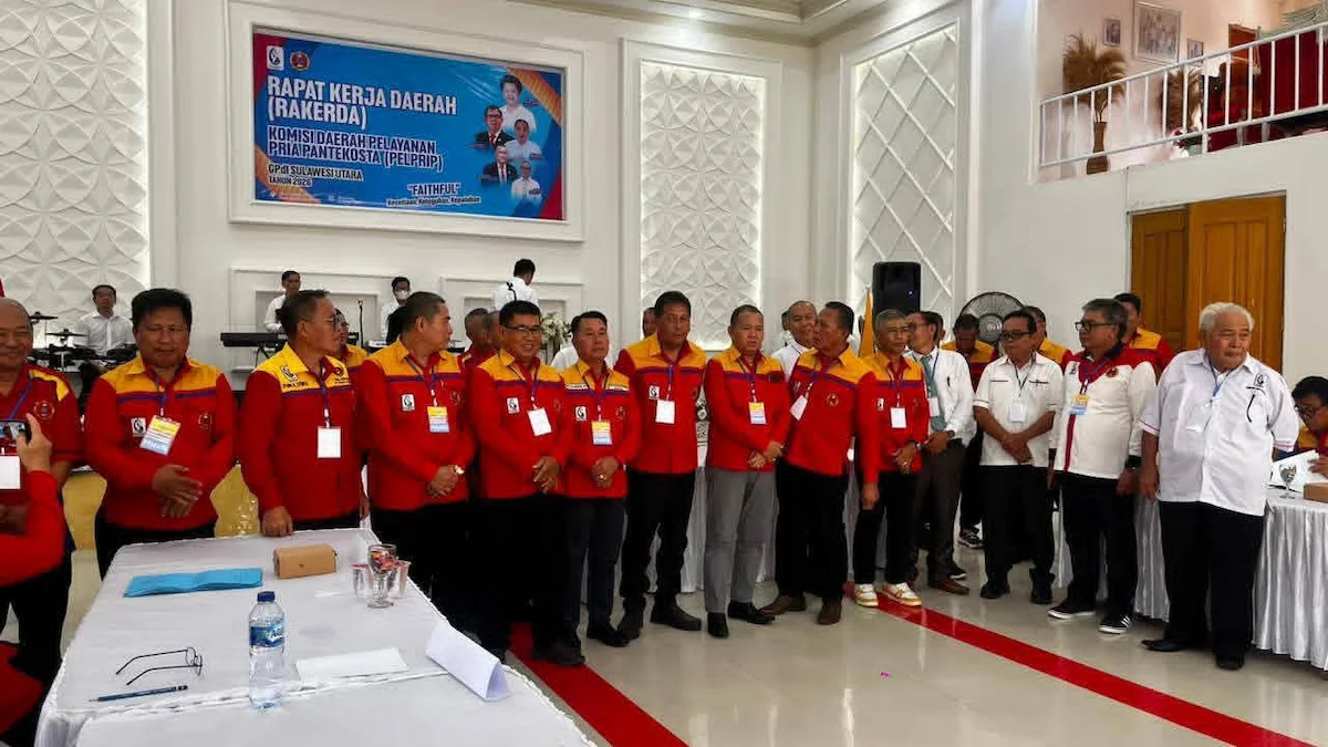 barisan pengurus pelprip gpdi sulut dalam rakorda 2026