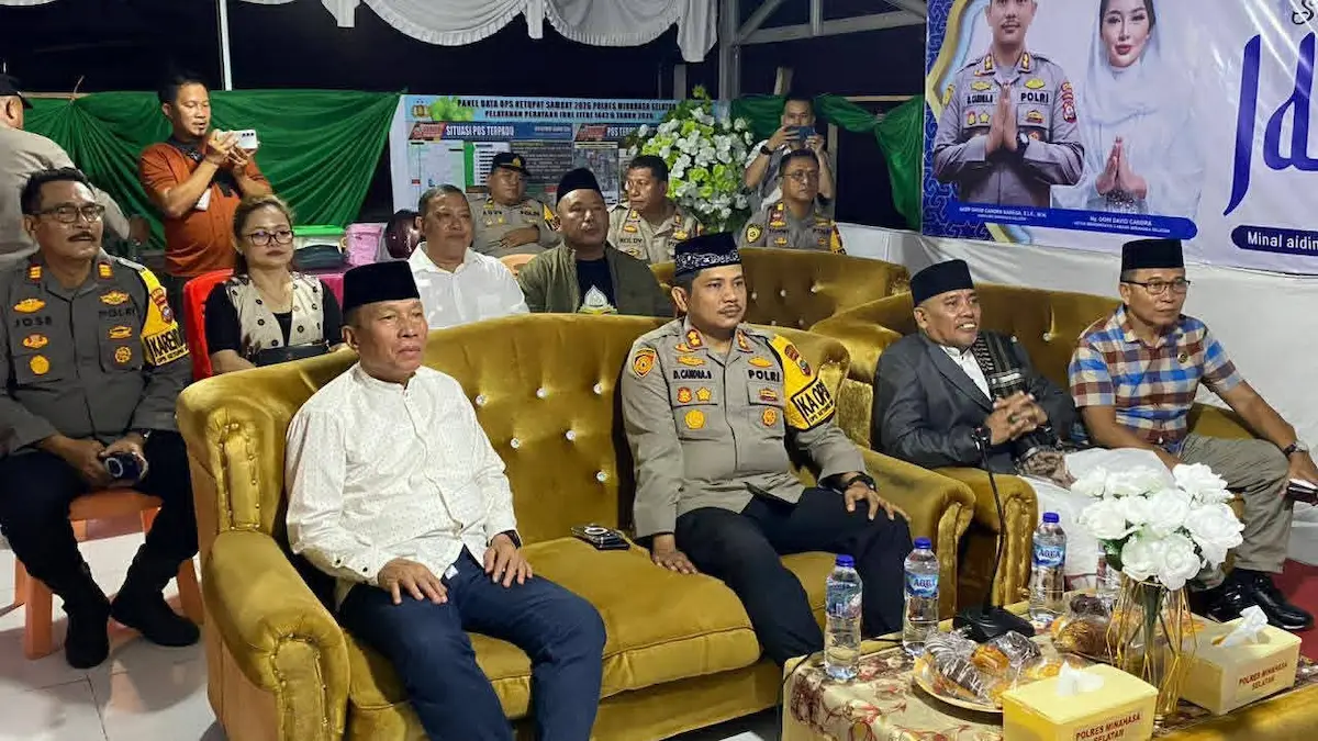 Bupati Minahasa Selatan bersama Kapolres David Babega hadiri takbiran Idul Fitri
