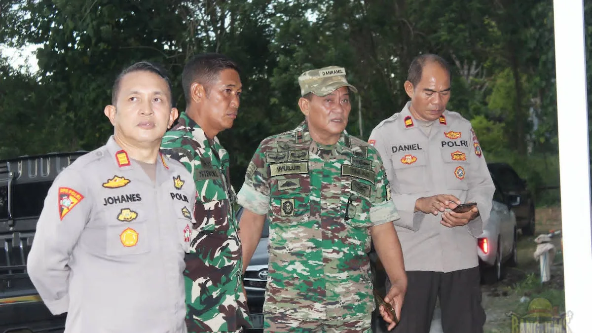 aparat tni polri tinjau kegiatan sppg lopana minsel