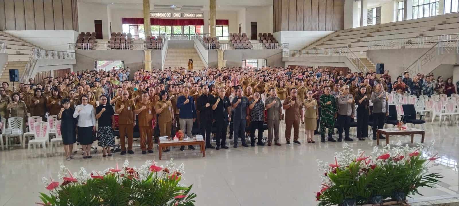 Kasdim 1302 Minahasa hadiri pelantikan panitia Pilhut di Tondano