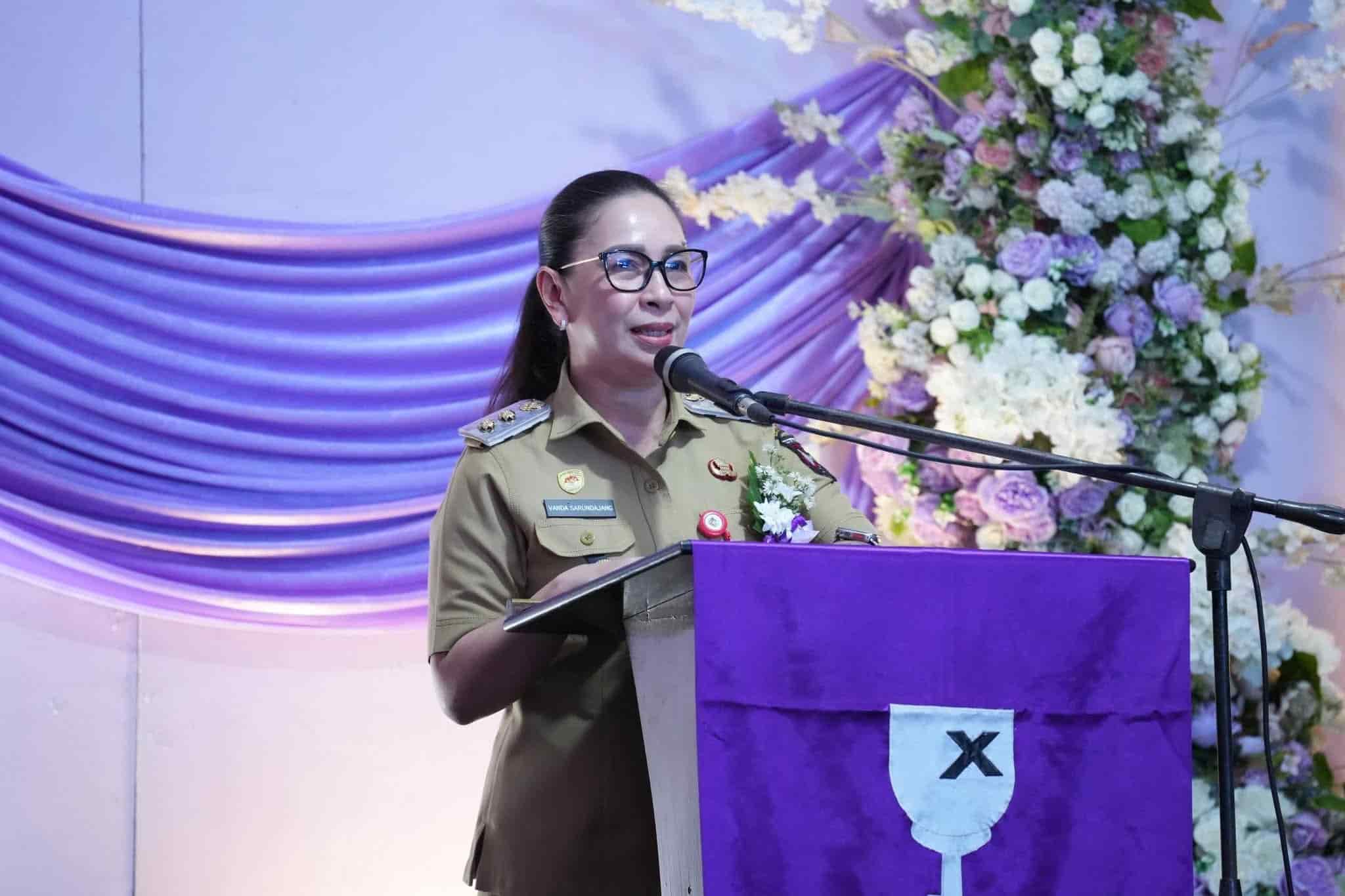 Vanda Sarundajang beri sambutan HUT GMIM Syalom Tounkuramber