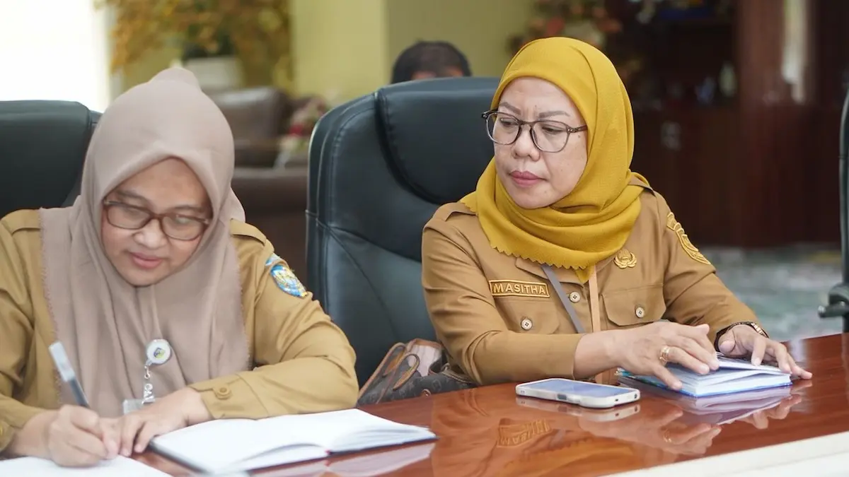 pejabat opd pemkab boltara mengikuti rapat koordinasi inflasi