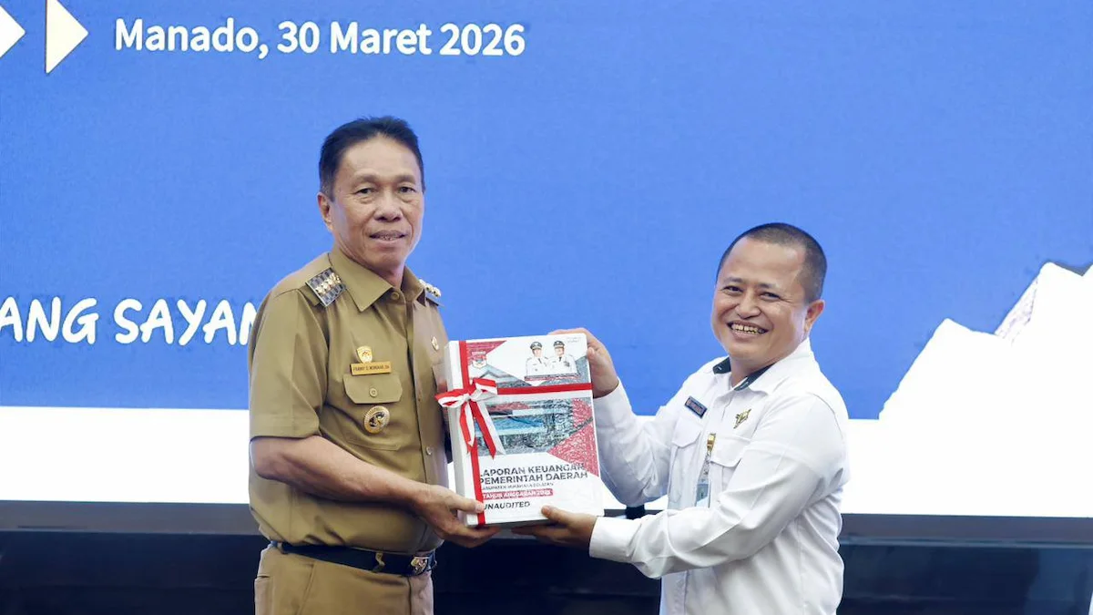 Bupati Minahasa Selatan serahkan LKPD 2025 di BPK Sulut
