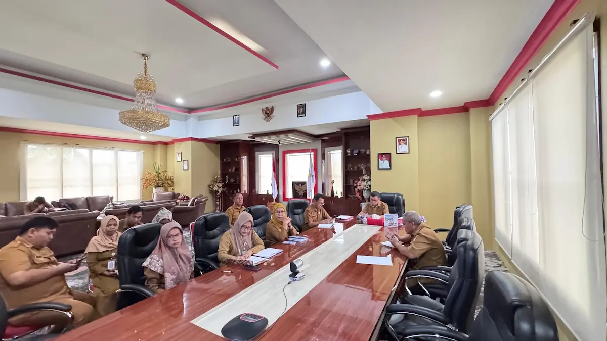 rapat koordinasi inflasi pemkab bolaang mongondow utara bersama opd