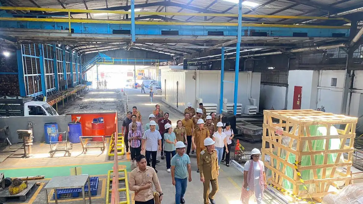 bupati minahasa selatan tinjau fasilitas produksi pt sasa inti radey