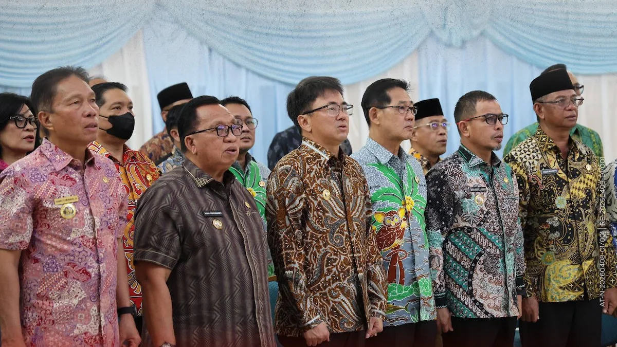 Andrei Angouw bersama kepala daerah lain menghadiri Musrenbang RKPD 2027 Sulut