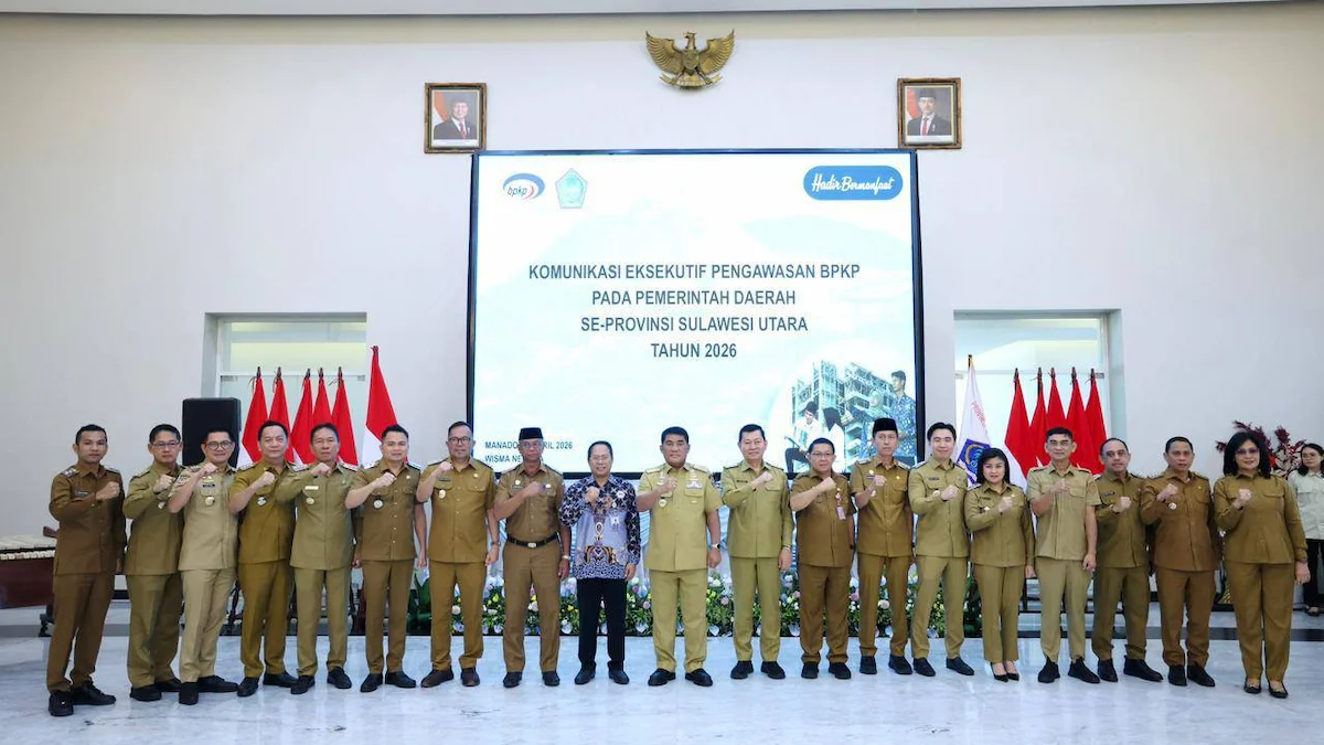 kepala daerah sulawesi utara foto bersama kegiatan bpkp 2026