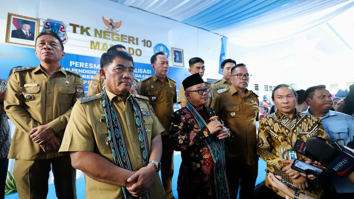 Mendikdasmen Abdul Mu’ti beri keterangan soal Sekolah Asri Sulut
