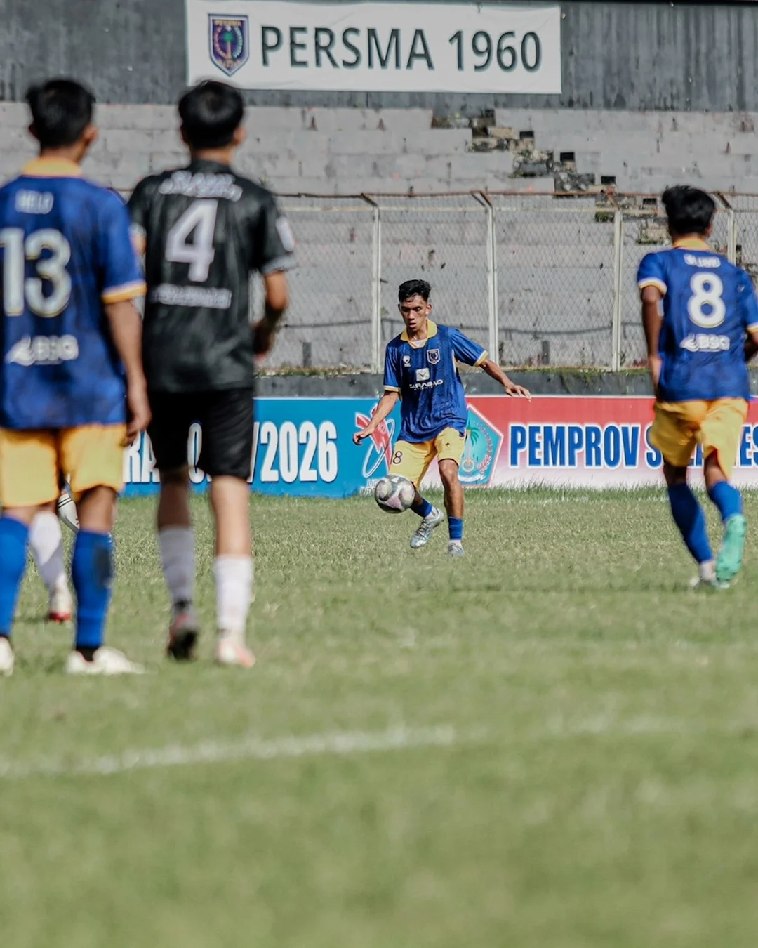 pemain persma 1960 latihan di stadion klabat liga 4 sulut
