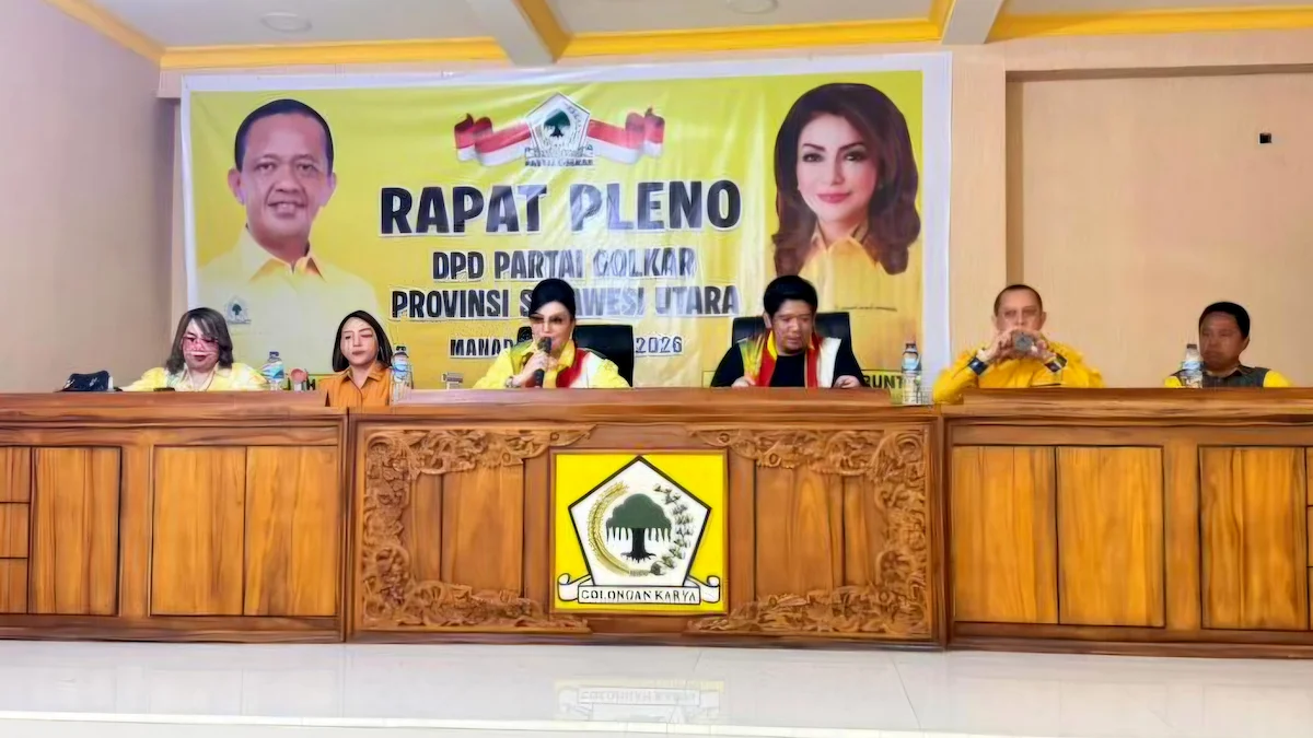 rapat pleno partai golkar sulawesi utara di manado
