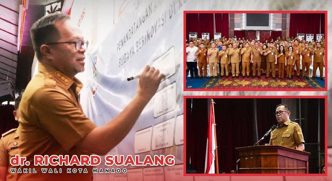 Richard Sualang dalam rakor inovasi daerah Pemkot Manado 2026