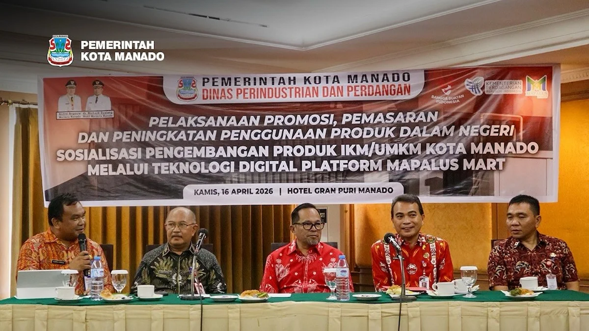 kegiatan sosialisasi mapalus mart oleh disperindag kota manado april 2026