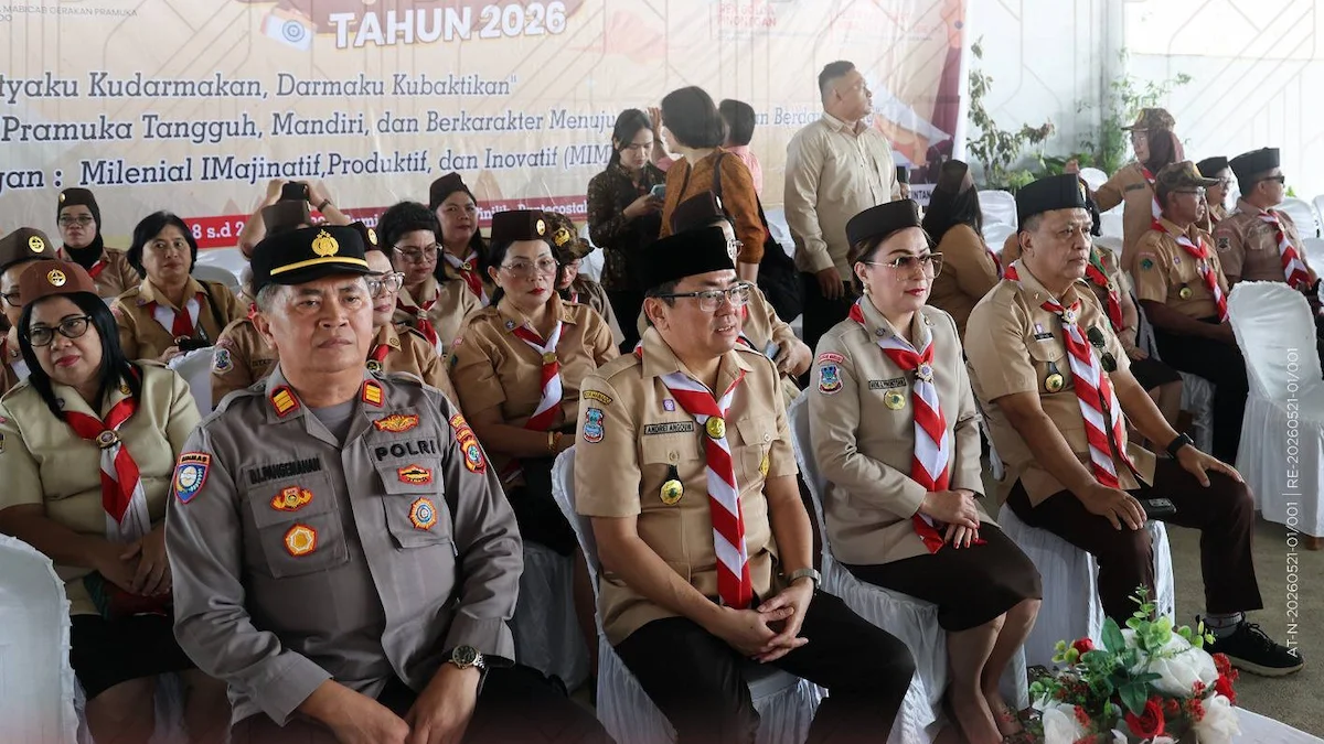 Andrei Angouw dan Irene Angouw menghadiri Jambore Pramuka Manado 2026