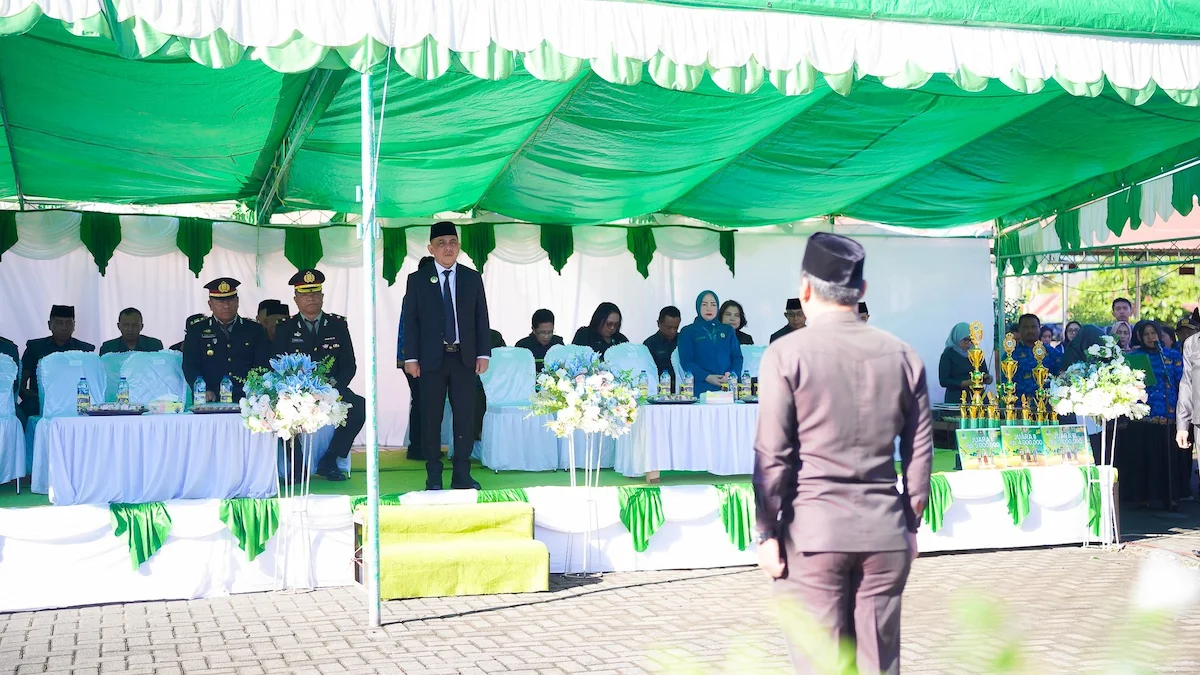 Bupati Yusra Alhabsyi memimpin upacara Harkitnas 2026 di Bolaang Mongondow
