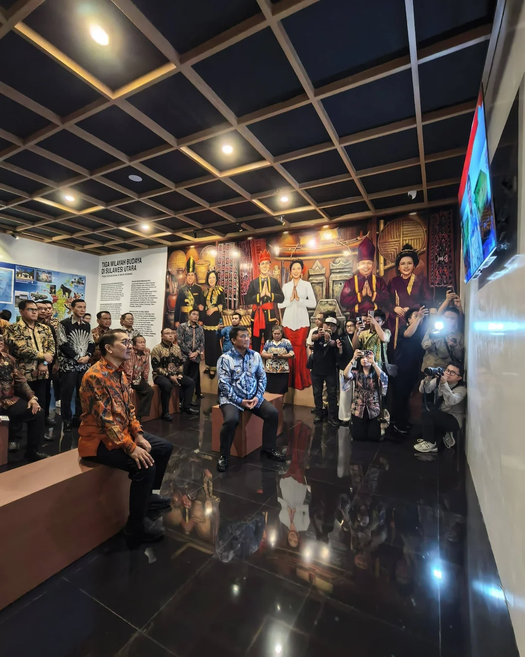 Interior modern Museum Negeri Sulawesi Utara dengan teknologi visual interaktif