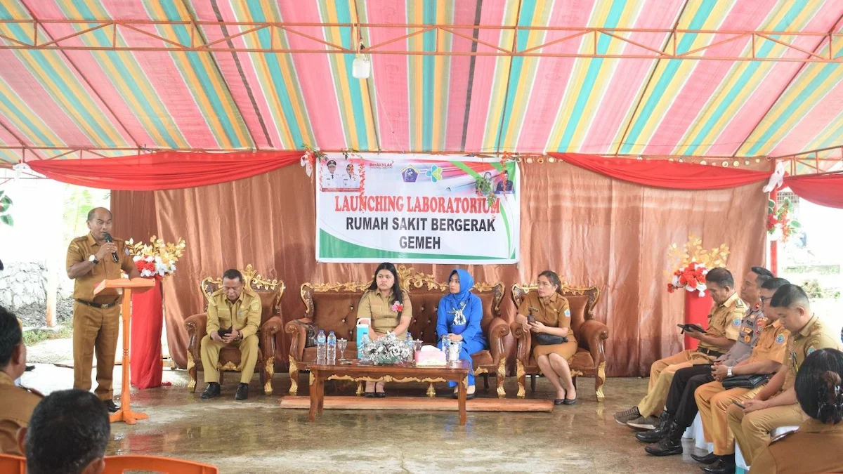 Launching Laboratorium Rumah Sakit Bergerak Gemeh dihadiri Wakil Bupati Talaud dan jajaran pemerintah