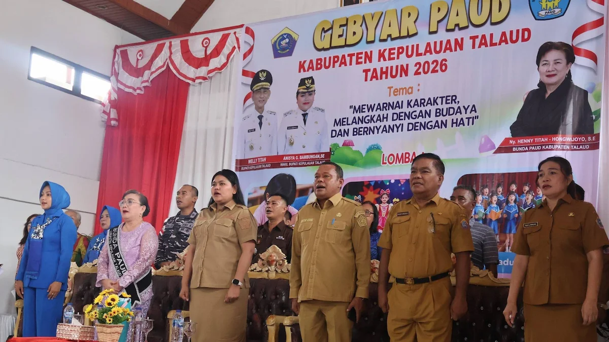 Wakil Bupati Talaud membuka Gebyar PAUD Kabupaten Kepulauan Talaud Tahun 2026