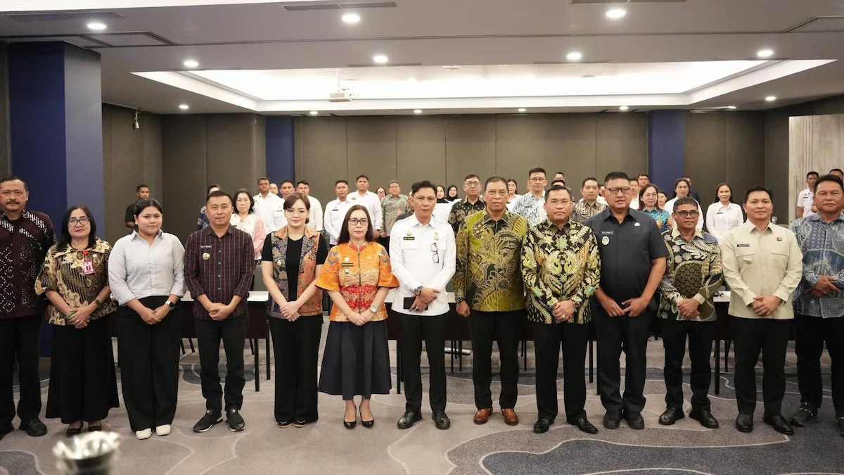 Peserta rapat koordinasi Program Makan Bergizi Gratis tingkat Provinsi Sulawesi Utara
