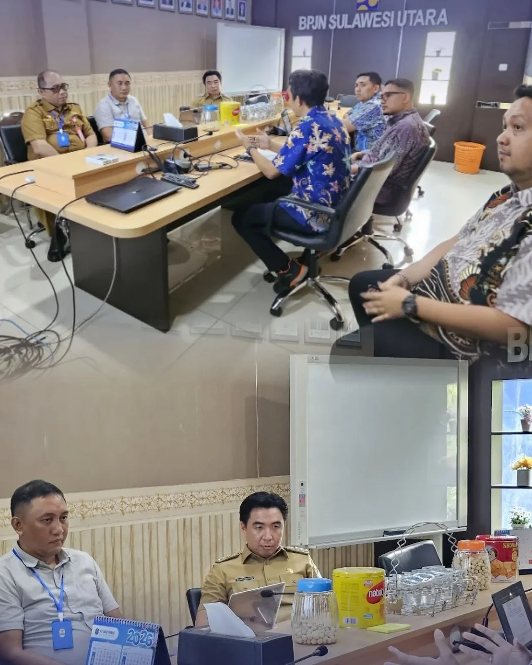 Rapat Pemkab Sangihe dan BPJN Sulawesi Utara terkait penanganan abrasi dan longsor jalan nasional