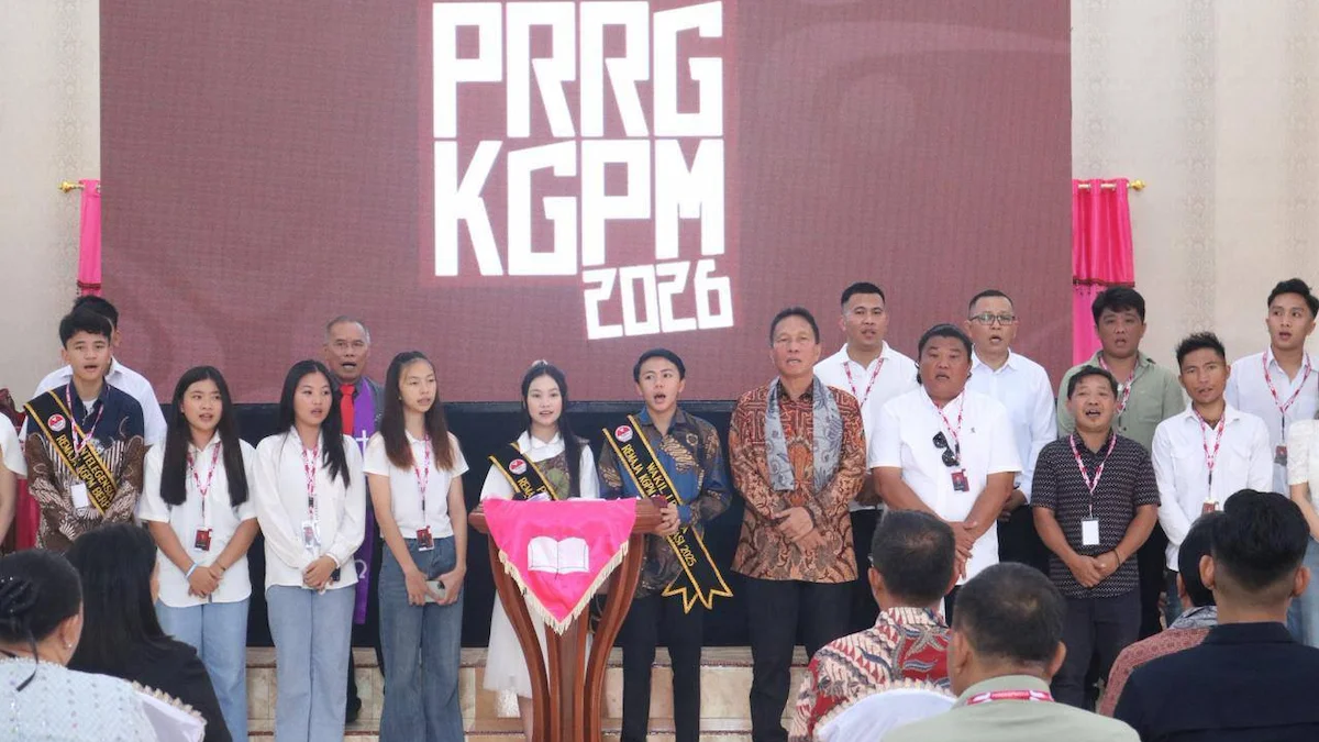 Remaja KGPM mengikuti Pertemuan Raya KGPM Tahun 2026 di Motoling Timur