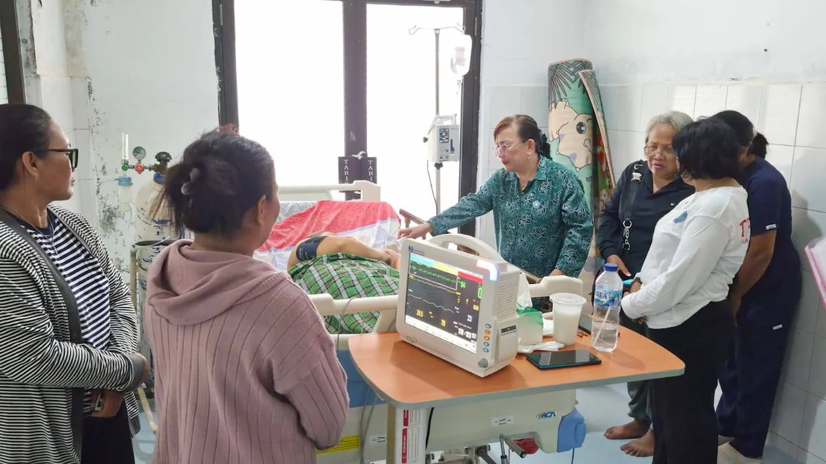 TP PKK Talaud mengunjungi pasien di rumah sakit Melonguane saat HKG PKK 2026