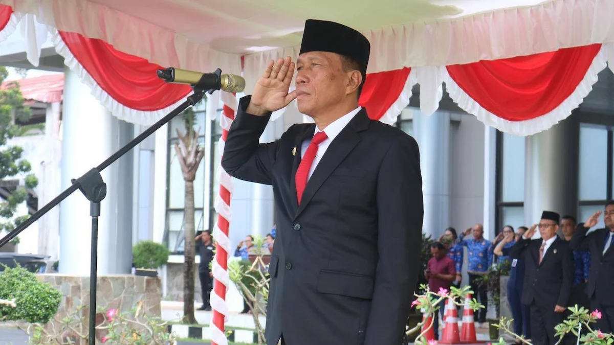 Bupati Franky Wongkar memimpin Upacara Hari Lahir Pancasila 2026