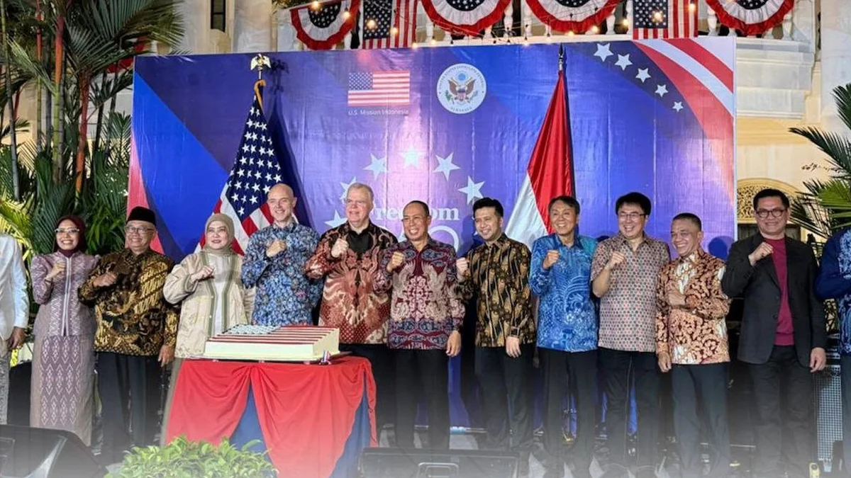 Suasana Freedom 250 yang digelar Konsulat Jenderal Amerika Serikat di Surabaya
