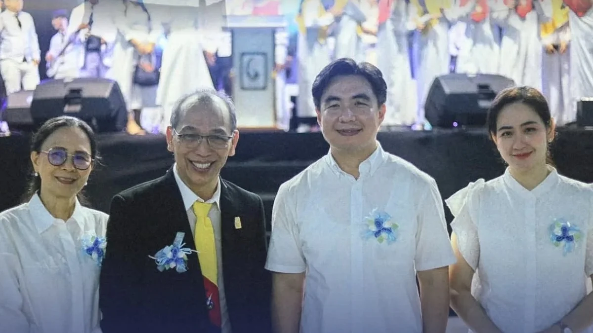 Michael Thungari menghadiri Ibadah Raya Hari Pantekosta GPdI di Tahuna